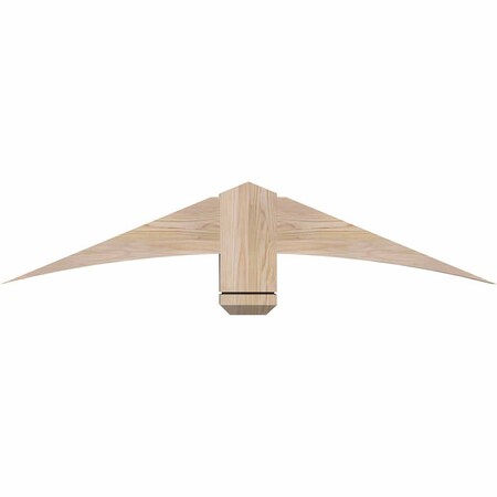 Ekena Millwork Bellingham Smooth Timber Gable Bracket, Douglas Fir, 48"W x 10"H x 3 1/2"D x 5 1/2"F, 5/12 Pitch GBW048X10X0406BEL00SDF